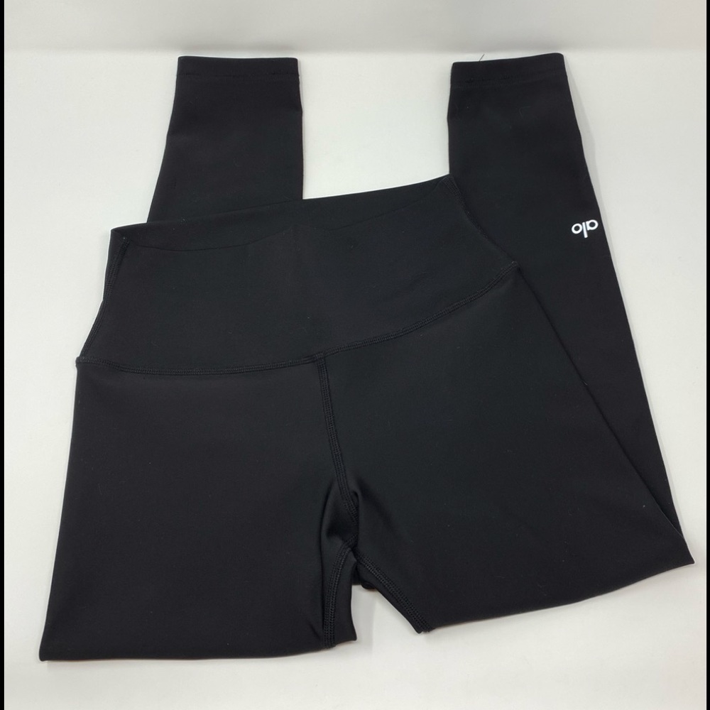 Alo Yoga Crop Leggings Black High Waisted